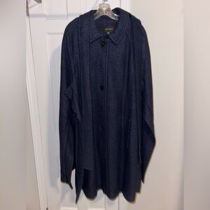 Blue Long Cape with Belt